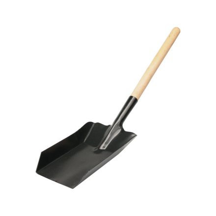 VOREL Lopată pentru cărbune 500 x 195 x 110 mm cu mâner scurt de lemn