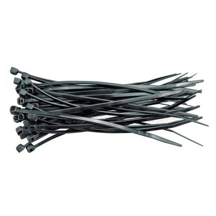 VOREL Bride pentru cablu 150 x 2,5 mm negru (100 buc)