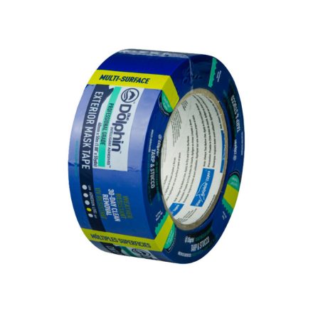BLUE DELPHIN Bandă pentru vopsea și mascare 48 mm x 50 m exterior rezistentă la UV (albastru)