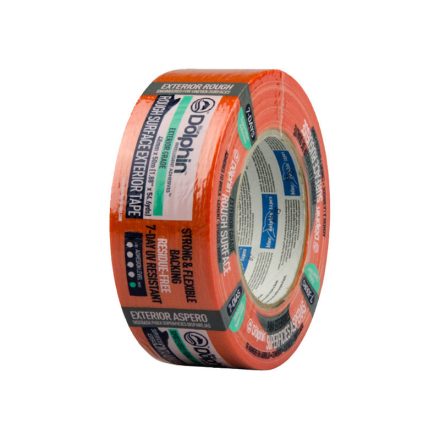 BLUE DELPHIN Bandă vopsea și de mascare 48 mm x 20 m pentru suprafețe dure exterioare (portocaliu)