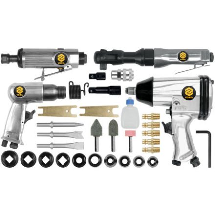 VOREL Set de scule pneumatice si accesorii 33 piese