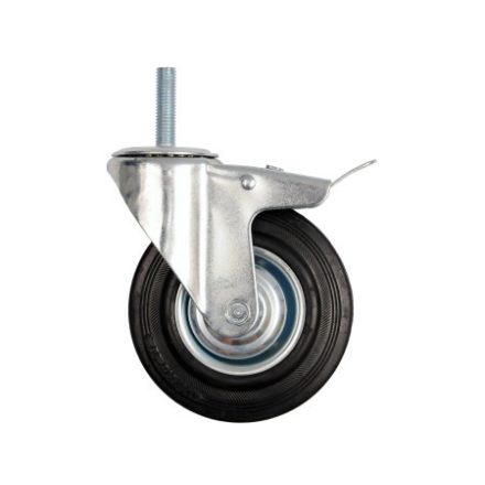 VOREL Roata industriala cu frana pivotanta 75 mm 40 kg