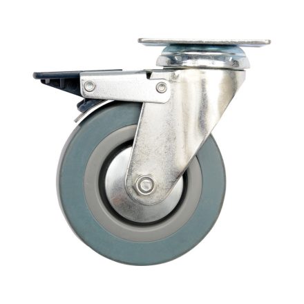 VOREL Roată industrială cu frână de furcă pivotantă 50 mm 20 kg