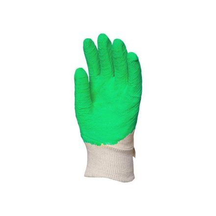 Mănuși de protecție pentru muncă înmuiate în latex verde mărimea 9 (rezistente la tăiere)*