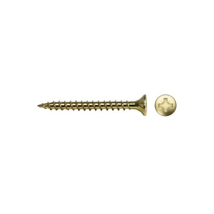 Șurub PAL CELO VELOX 6,0 x 80 mm, filet complet, PZ, zinc galben (50 buc)