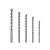 INGCO Set de burghie pentru roci 5 piese 4-10 mm cilindric