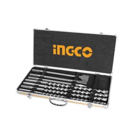 INGCO Set burghiu și daltă pentru roci 7 piese SDS-Max