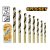 INGCO Set de burghie elicoidale 8 piese 2-8 mm HSS cilindric