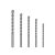 INGCO Set de burghie pentru roci 5 piese 4-10 mm cilindrice
