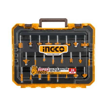 INGCO Set de frezare de sus 24 piese 6 mm