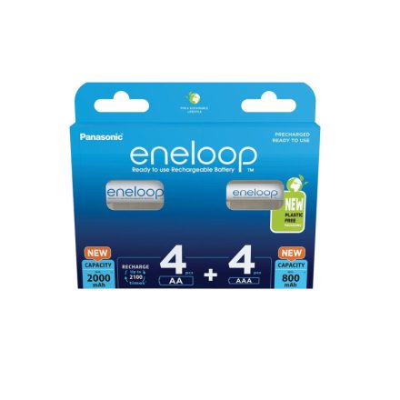 ENELOOP baterie AAA/micro 1,2 V 800 mAh + baterie AA/creion 1,2 V 2000 mAh (4-4 buc)