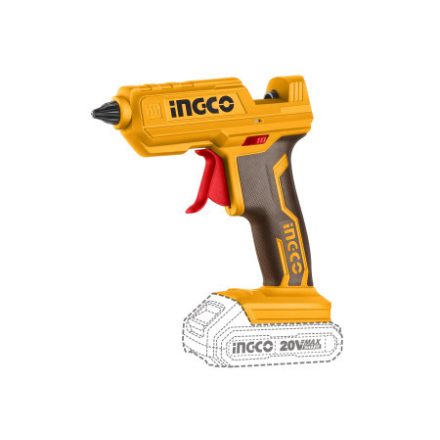 Pistol de lipit pe baterii INGCO, 11 mm, 20 V (fără baterie și încărcător)