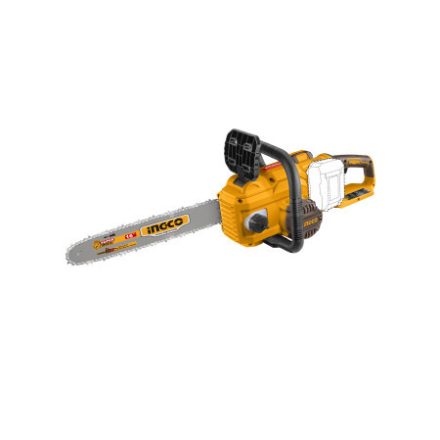 INGCO Fierăstrău electric cu lanț 400 mm fără perii de carbon 2 x 20 V (2 x 4,0 Ah baterie + încărcător)
