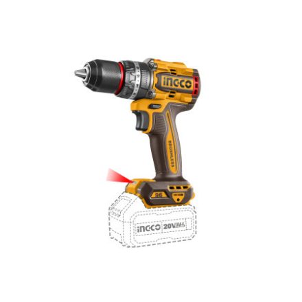 INGCO Mașină de găurit cu percuție și cu șurubelniță cu acumulator 96 Nm fără perie de carbon 20 V (2 x 4,0 Ah acumulator + încărcător)