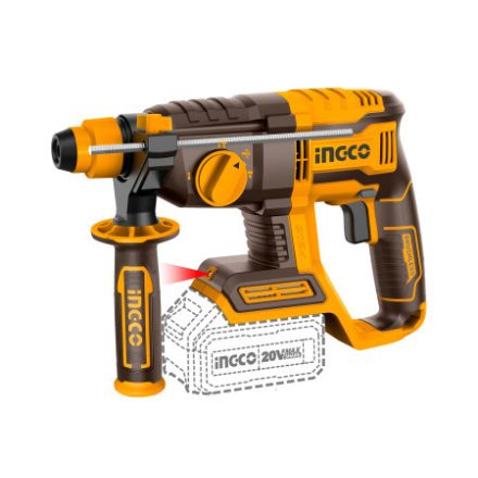 INGCO Ciocan rotopercutor cu acumulator 2,0 J SDS-Plus fără perii de carbon 20 V (fără acumulator și încărcător)