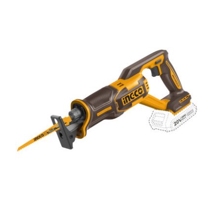 INGCO Fierăstrău cu acumulator cu acțiune de reciprocitate fără perii de carbon 20 V (fără acumulator și încărcător)