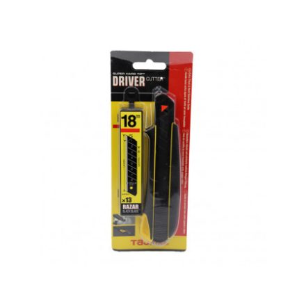 TAJIMA Driver Cutter Grip Cuțit cu lamă retractabilă 18 mm automat + 13 lame
