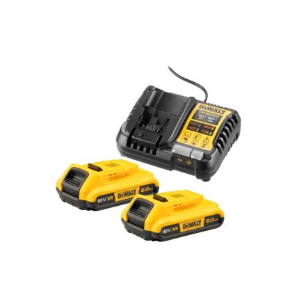 DEWALT XR Set baterie și încărcător 18 V (2 x 2 Ah) DCB1104D2