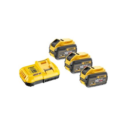 Set baterie DEWALT FlexVolt și încărcător rapid 18 V (3 x 9 Ah) DCB118X3