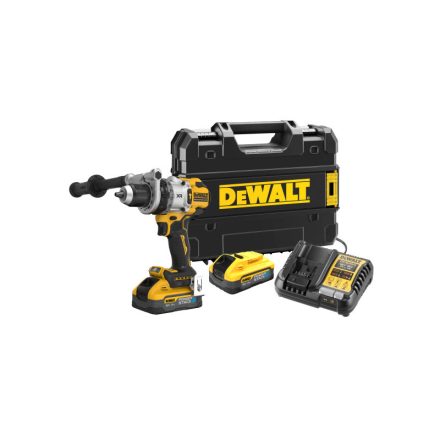DEWALT Mașină de găurit cu acumulator și șurubelniță 18 V 168 Nm (2 x 5,0 Ah acumulator + încărcător) TSTAK