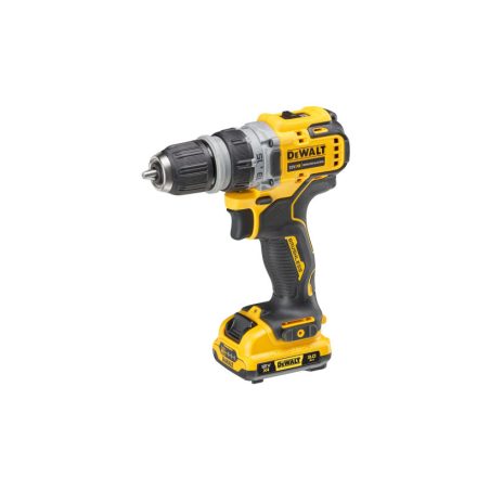 DEWALT mașină de găurit cu acumulator cu cap înlocuibil 12 V (2 x 3,0 Ah baterie + încărcător + TSTAK) DCD703L2T