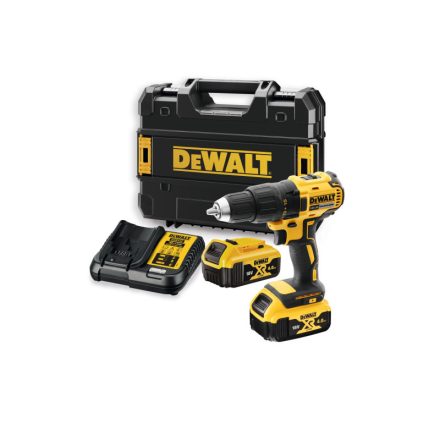 DEWALT mașină de găurit cu acumulator 18 V (2 x 4,0 Ah baterie + încărcător + TSTAK) DCD777M2T