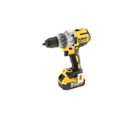DEWALT mașină de găurit cu acumulator 18 V fără perie de cărbune (2 x baterie de 5,0 Ah + încărcător) DCD991P2