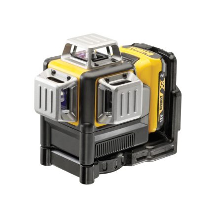 DEWALT Laser cu 3 planuri fără fir 10,8-12 V (verde) (1 x baterie de 2,0 Ah + încărcător) DCE089D1G