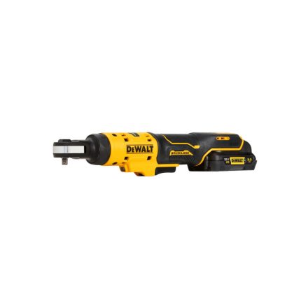 DEWALT Cheie cu clichet pe baterie 12 V 1/4" (1 x 2,0 Ah baterie + încărcător + insert PUR) DCF504L1G