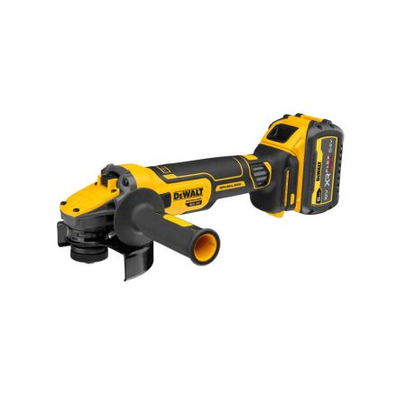Polizor unghiular cu acumulator DEWALT 125 mm 18 V (1 x 6,0 Ah baterie + încărcător) DCG409T1