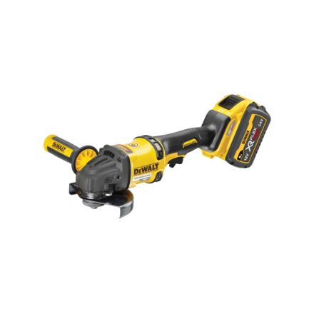 Polizor unghiular fără fir DEWALT 125 mm 18 V fără perie de cărbune (2 x 6,0 Ah baterie + încărcător) DCG418T2