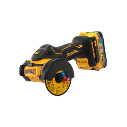 DEWALT Instrument de tăiat fără fir 18 V fără perie de cărbune (2 x 1,7 Ah baterie + încărcător + TSTAK) DCS438E2T