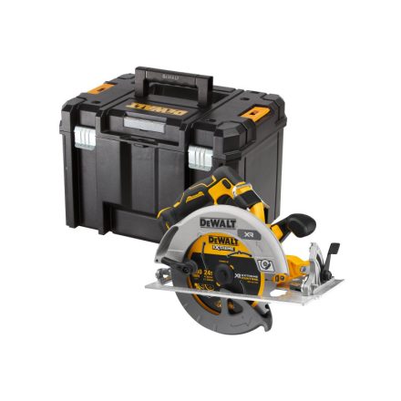 DEWALT Ferăstrău circular fără fir 18 V fără perie de cărbune (fără baterie + încărcător, TSTAK) DCS573NT