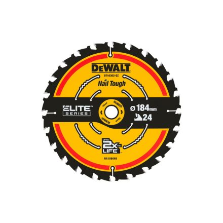 DEWALT EXTREME Disc de tăiere pentru lemn 184 x 16 x 1,65 mm / 24T