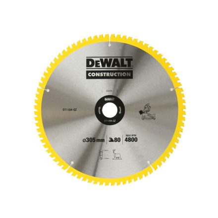 DEWALT Disc de tăiere pentru lemn 305 x 30 x 2,4 mm / 80T ATB