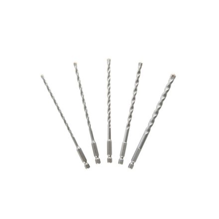 DEWALT Set de burghie pentru piatră 5 piese cu prindere bit 1/4" (4 -8 mm)