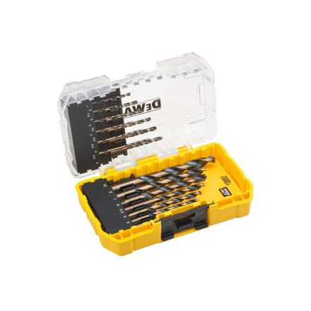 Set de burghie DEWALT Black & Gold Metal 19 piese (1,0 - 10 mm)