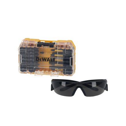 Set de vârfuri pentru șurubelniță DEWALT Flextorq 38 de piese + ochelari de protecție