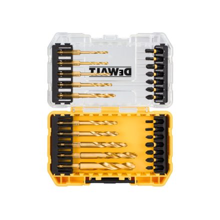 Set de burghie și burghie DEWALT Flextorq 24 de bucăți