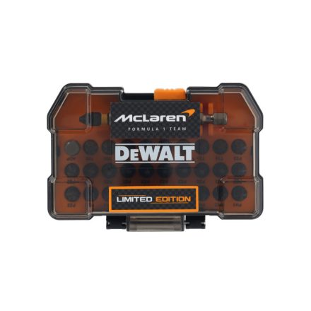 DEWALT/McLaren Set de vârfuri de 32 de piese cu suport pentru vârfuri