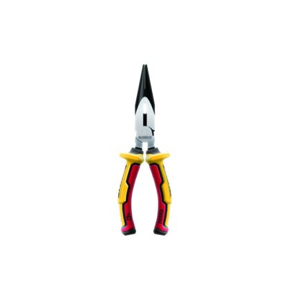 DEWALT Clește cu nas lung drept de 200 mm, izolat până la 1000 V (tratat cu laser)