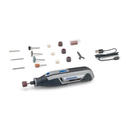 DREMEL Lite Unelte multifuncționale + Set de accesorii 15 piese încărcabil cu USB 7760-15