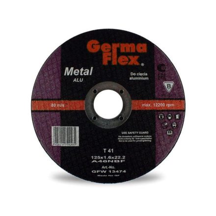 GERMAFLEX Disc de tăiere pentru aluminiu 180 x 1,6 x 22,2 mm