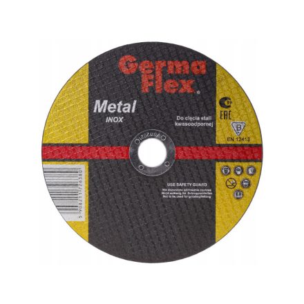 GERMAFLEX Disc de tăiere pentru metal 125 x 1,6 x 22,2 mm inox