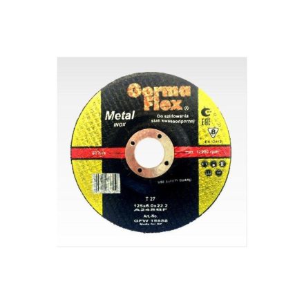 GERMAFLEX Disc de curățare pentru metal 125 x 6,0 x 22,2 mm inox