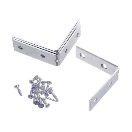 INGCO Conector de colț cu placă de îmbinare 20 x 20 mm (4 buc)