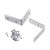 INGCO Conector de colț cu placă de îmbinare 20 x 20 mm (4 buc)