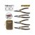 INGCO Set de clești pentru inele de siguranță, 4 piese de 180 mm