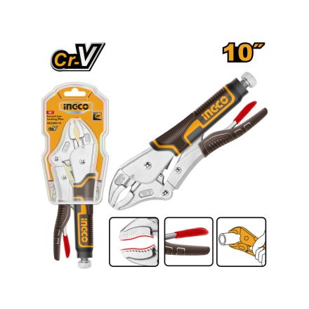 INGCO Clește cu închidere automată curbat 250 mm CrV