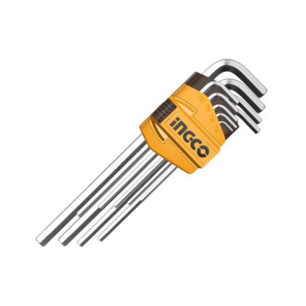 INGCO Set chei hexagonale 9 bucăți 1,5-10 mm S2
